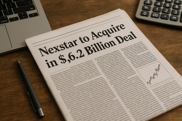 Nexstar to Acquire Tegna in $6.2 Billion Deal
